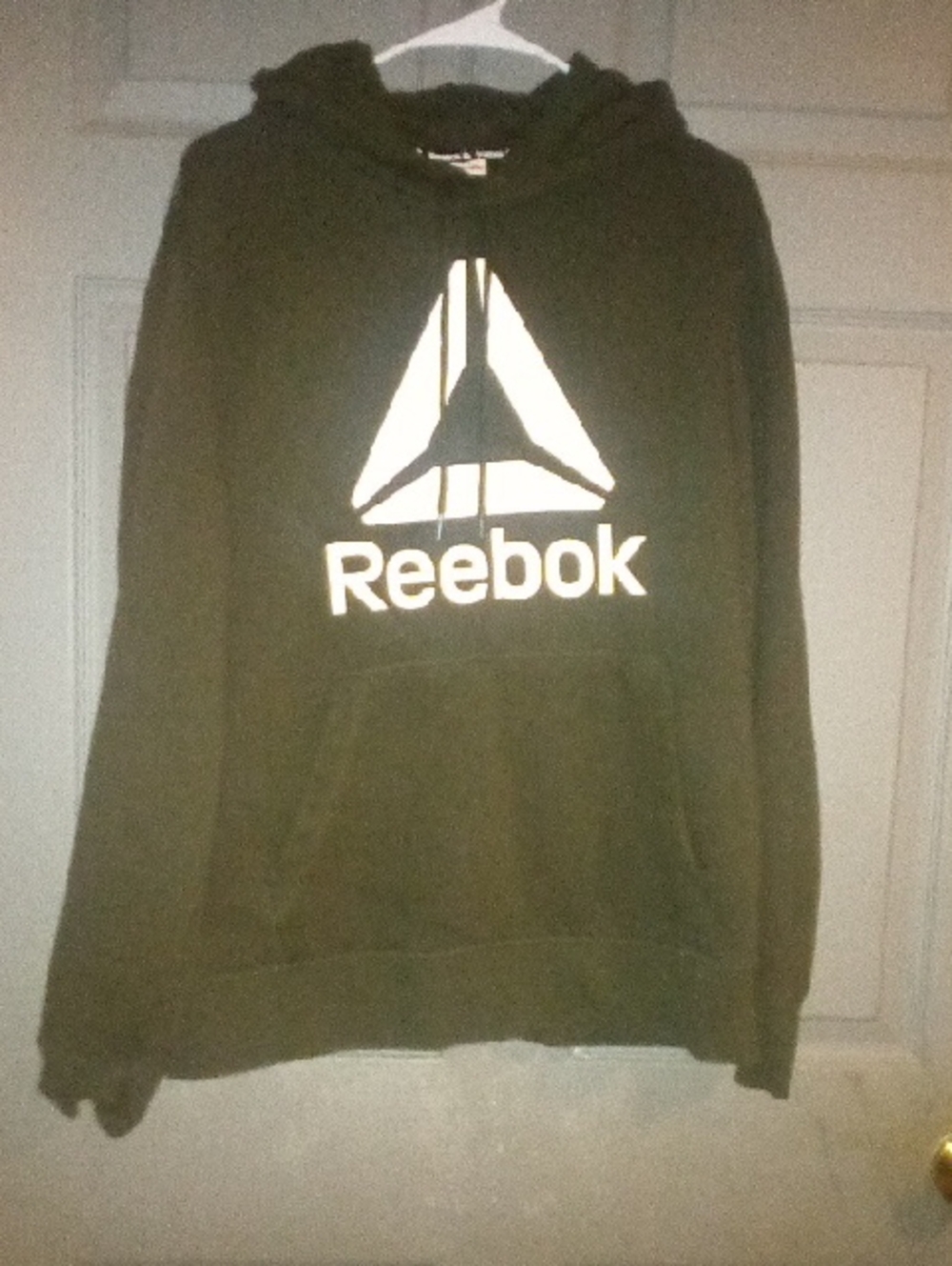Reebok Hoodie Army Green with White Logo